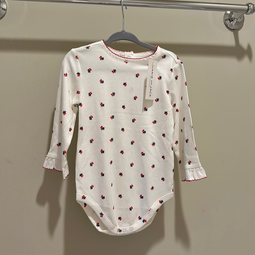 NWT Janie and Jack cherry print bodysuit